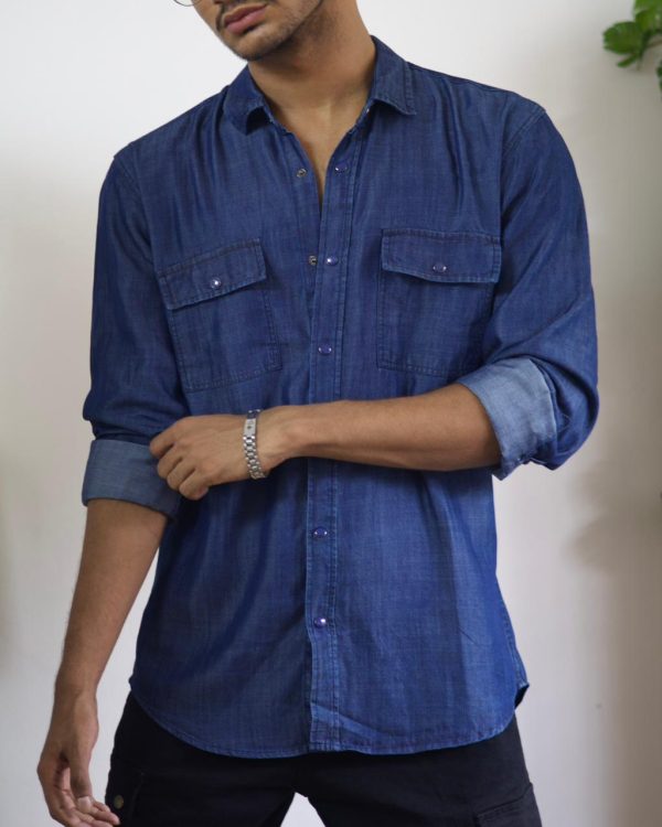 MIDNIGHT INDIGO DENIM SHIRT