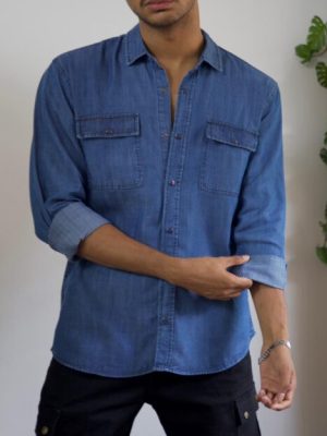 SKY WASH DENIM SHIRT